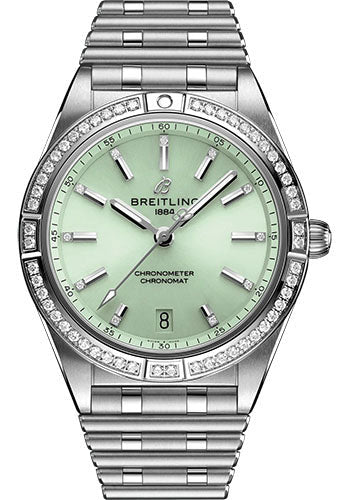 breitling-chronomat-automatic-36-watch-stainless-steel-gem-set-mint-green-diamond-dial-metal-bracelet-a10380591l1a1