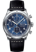 breitling-aviator-8-chronograph-43-watch-steel-case-blue-dial-black-leather-strap-a13314101c1x1