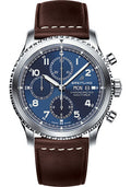 breitling-aviator-8-chronograph-43-watch-steel-case-blue-dial-brown-leather-strap-a13314101c1x2