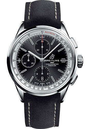 breitling-premier-chronograph-watch-42mm-steel-case-black-dial-anthracite-nubuck-strap-a13315351b1x1