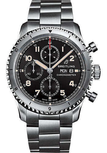 breitling-aviator-8-chronograph-43-watch-stainless-steel-black-dial-metal-bracelet-a13316101b1a1