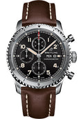 breitling-aviator-8-chronograph-43-watch-stainless-steel-black-dial-brown-calfskin-leather-strap-folding-buckle-a13316101b1x4
