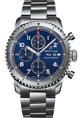 breitling-aviator-8-chronograph-43-watch-stainless-steel-blue-dial-metal-bracelet-a13316101c1a1