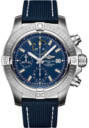 breitling-avenger-chronograph-45-watch-stainless-steel-blue-dial-blue-calfskin-leather-strap-folding-buckle-a13317101c1x2