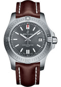 breitling-chronomat-colt-automatic-41-watch-steel-case-tempest-gray-dial-brown-leather-strap-a17313101f1x2