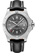 breitling-colt-41-automatic-watch-steel-tempest-gray-dial-black-leather-strap-folding-buckle-a17313101f1x4
