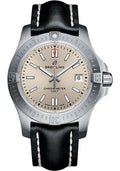 breitling-chronomat-colt-automatic-41-watch-steel-case-silver-dial-black-leather-strap-a17313101g1x1