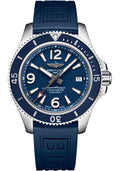 breitling-superocean-automatic-42-watch-steel-blue-dial-blue-diver-pro-iii-strap-tang-buckle-a17366d81c1s1