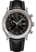 breitling-navitimer-chronograph-gmt-46-watch-steel-black-dial-black-alligator-strap-folding-buckle-a24322121b2p2