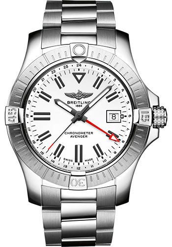 breitling-avenger-automatic-gmt-43-watch-stainless-steel-white-dial-metal-bracelet-a32397101a1a1