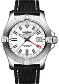 breitling-avenger-automatic-gmt-43-watch-stainless-steel-white-dial-anthracite-calfskin-leather-strap-tang-buckle-a32397101a1x1