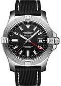 breitling-avenger-automatic-gmt-43-watch-stainless-steel-black-dial-anthracite-calfskin-leather-strap-folding-buckle-a32397101b1x2