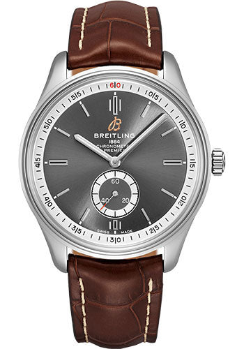 breitling-premier-automatic-watch-40mm-steel-case-anthracite-dial-brown-croco-strap-a37340351b1p1