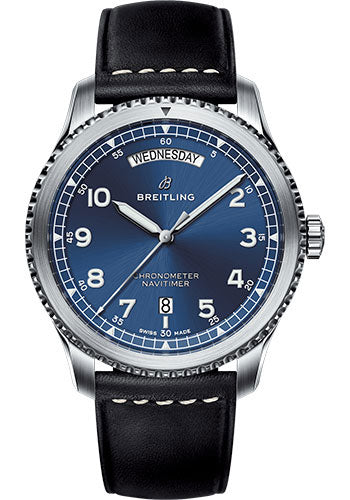 breitling-aviator-8-automatic-day-date-41-watch-steel-case-blue-dial-black-leather-strap-a45330101c1x1