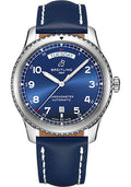 breitling-aviator-8-automatic-day-date-41-watch-steel-blue-dial-blue-leather-strap-tang-buckle-a45330101c1x3