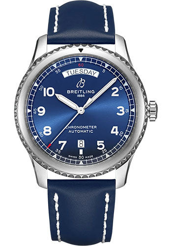 breitling-aviator-8-automatic-day-date-41-watch-stainless-steel-blue-dial-blue-calfskin-leather-strap-folding-buckle-a45330101c1x5