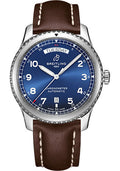 breitling-aviator-8-automatic-day-date-41-watch-stainless-steel-blue-dial-brown-calfskin-leather-strap-folding-buckle-a45330101c1x6