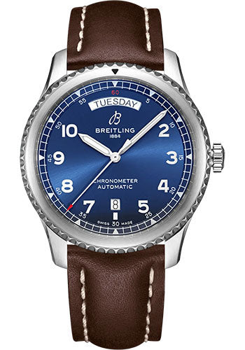 breitling-aviator-8-automatic-day-date-41-watch-stainless-steel-blue-dial-brown-calfskin-leather-strap-folding-buckle-a45330101c1x6