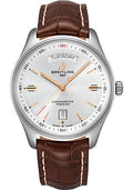 breitling-premier-automatic-day-date-watch-40mm-steel-case-silver-dial-brown-croco-strap-a45340211g1p1