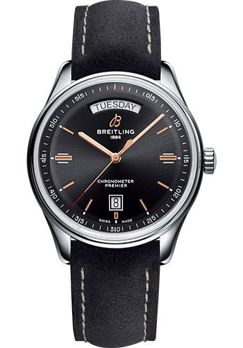 breitling-premier-automatic-day-date-watch-40mm-steel-case-black-dial-anthracite-nubuck-strap-a45340241b1x1