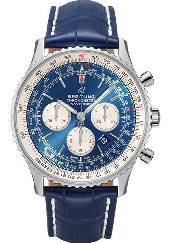 breitling-navitimer-b01-chronograph-46-watch-steel-aurora-blue-dial-blue-croco-strap-folding-buckle-ab0127211c1p2