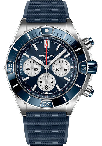 breitling-super-chronomat-b01-44-watch-stainless-steel-blue-dial-blue-rubber-strap-folding-buckle-ab0136161c1s1