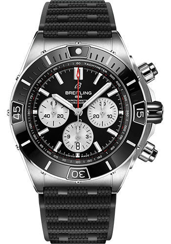 breitling-super-chronomat-b01-44-watch-stainless-steel-black-dial-black-rubber-strap-folding-buckle-ab0136251b1s1