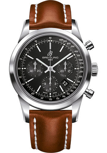 breitling-transocean-chronograph-watch-steel-black-dial-gold-leather-strap-folding-buckle-ab015212-ba99-434x-a20d-1