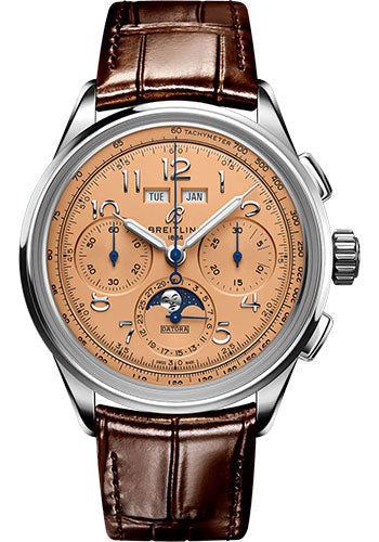 breitling-premier-b25-datora-42-watch-stainless-steel-copper-dial-brown-alligator-leather-strap-folding-buckle-ab2510201k1p1