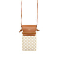 celine-phone-pouch-with-flap-triomphe-canvas-lambskin-white-tan