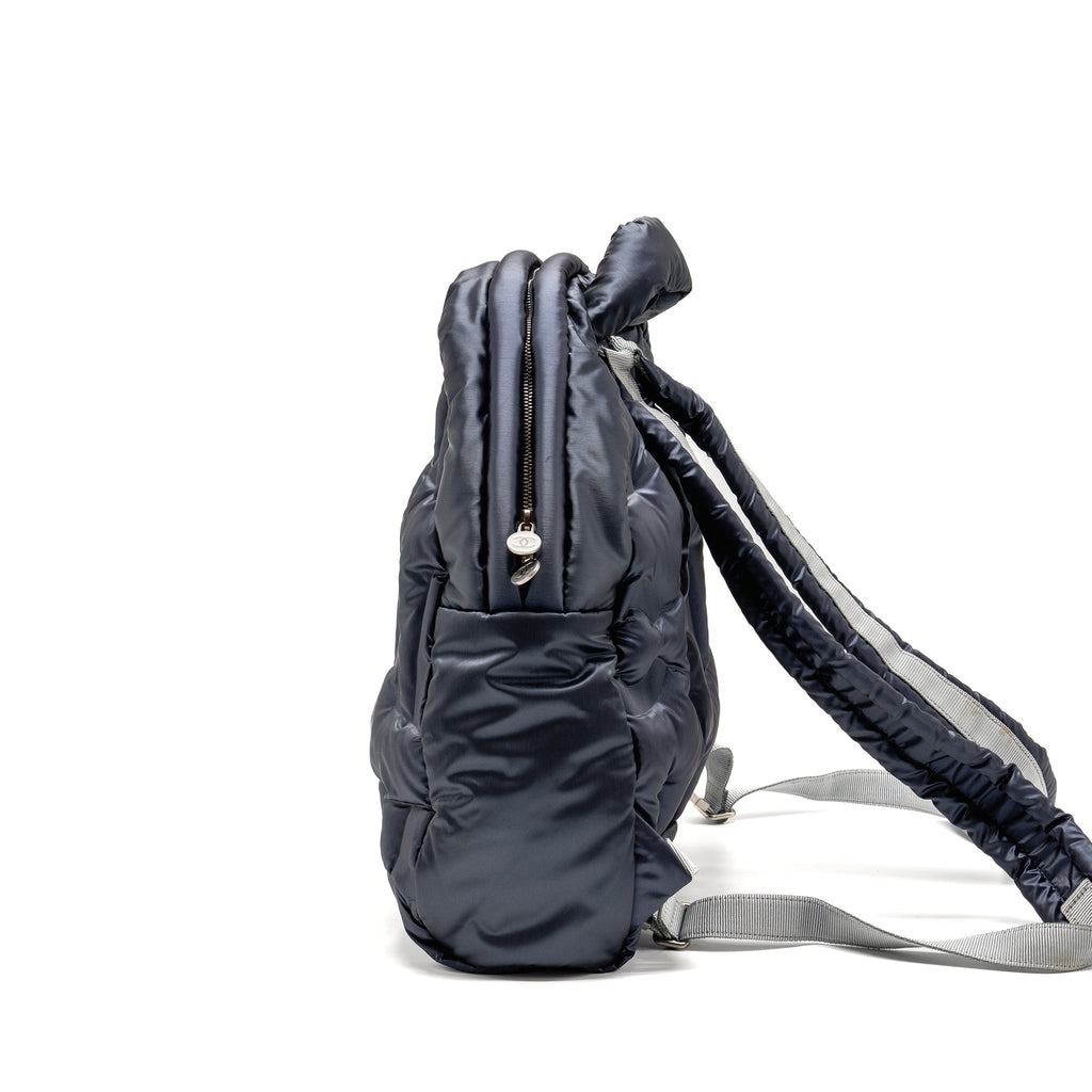 chanel-doudone-padded-backpack-nylon-dark-grey-shw