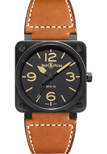 bell-ross-br-01-92-heritage-movement-with-hours-minutes-seconds-gold-calfskin-with-a-hot-stamped-finish-strap-br0192-heritage
