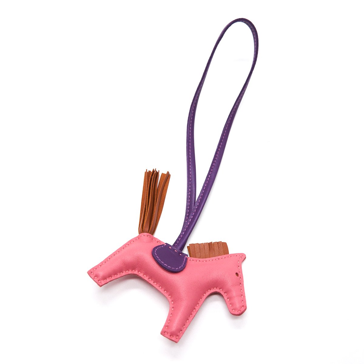 hermes-rodeo-pm-bag-charm-pink-purple-gold