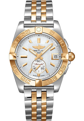 breitling-galactic-36-automatic-watch-steel-rose-gold-pearl-dial-two-tone-bracelet-c37330121a1c1
