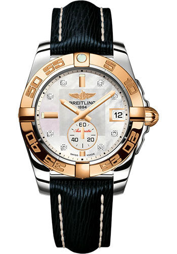 breitling-galactic-36-automatic-watch-steel-and-18k-rose-gold-mother-of-pearl-dial-blue-calfskin-leather-strap-tang-buckle-c37330121a2x1