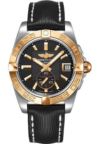 breitling-galactic-36-automatic-watch-steel-rose-gold-volcano-black-dial-black-sahara-strap-tang-buckle-c37330121b1x1