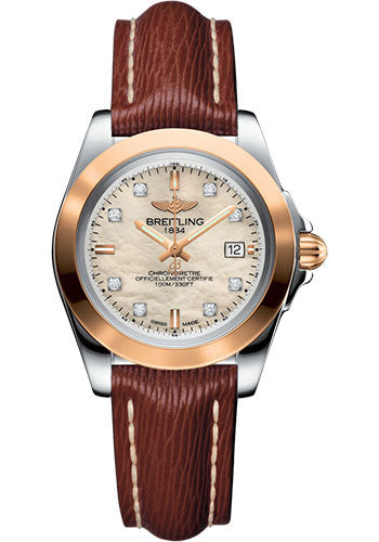 breitling-galactic-32-sleek-watch-steel-rose-gold-mother-of-pearl-diamond-dial-brown-sahara-strap-tang-buckle-c7133012-a803-211x-a14ba-1