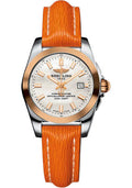 breitling-galactic-29-sleek-watch-stainless-steel-mother-of-pearl-dial-orange-calfskin-leather-strap-tang-buckle-c72348121a1x1