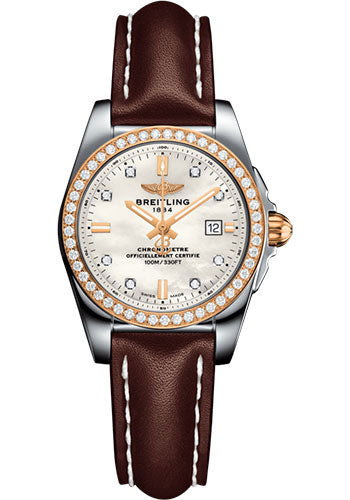 breitling-galactic-29-sleek-watch-steel-rose-gold-gem-set-bezel-pearl-diamond-dial-brown-leather-strap-tang-buckle-c7234853-a792-484x-a12ba-1
