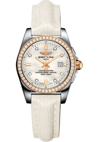 breitling-galactic-29-sleek-watch-stainless-steel-mother-of-pearl-dial-white-calfskin-leather-strap-tang-buckle-c72348531a1x1