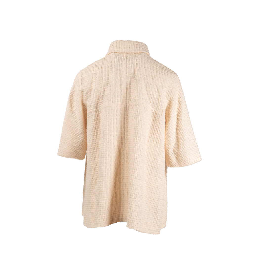 chanel-size-44-pearl-button-zip-up-jacket-tweed-cream