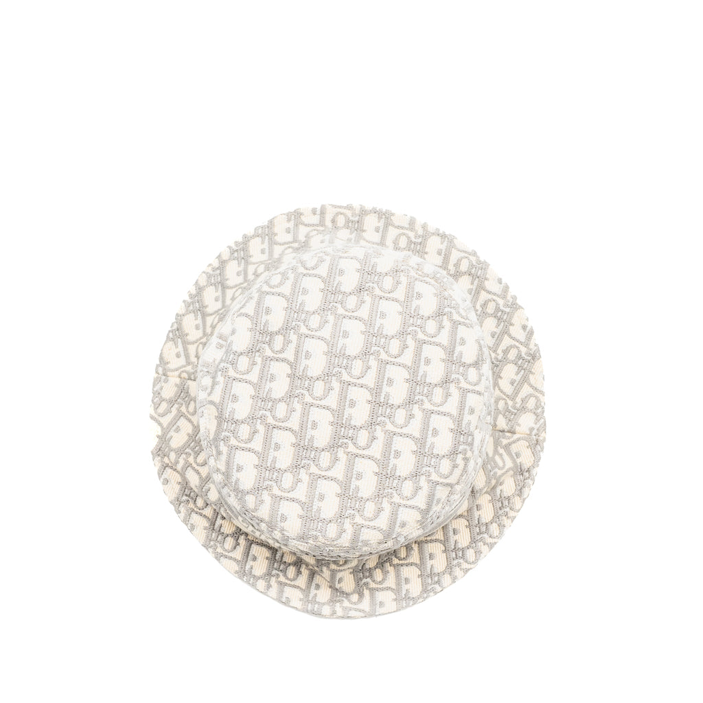 dior-size-58-oblique-small-brim-bucket-hat-cotton-white-gray-copy