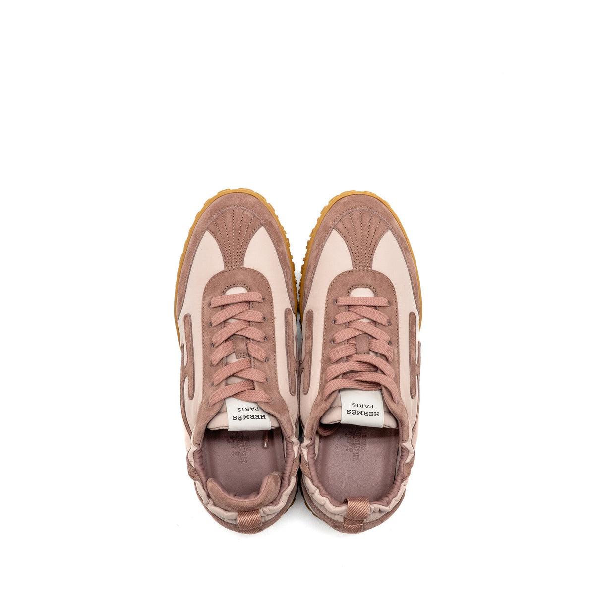 hermes-size-37-femme-jet-sneaker-chevre-velours-rose-antique