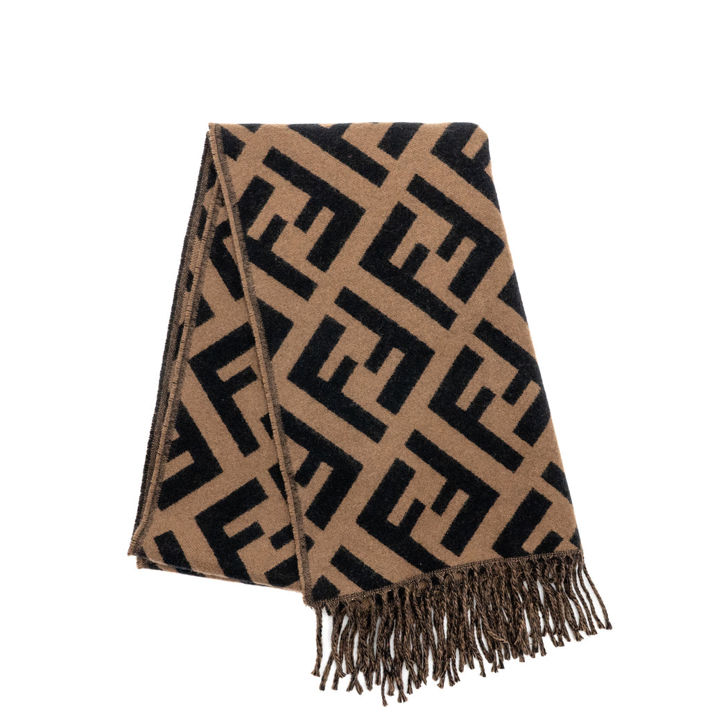 fendi-ff-scarf-cashmere-brown-black-1