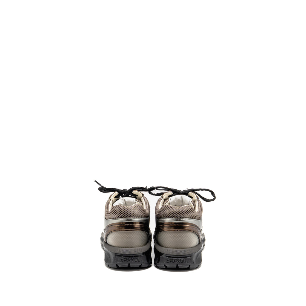 chanel-size-39-cc-logo-sneakers-fabric-laminated-khaki-silver-dark-purple-copy