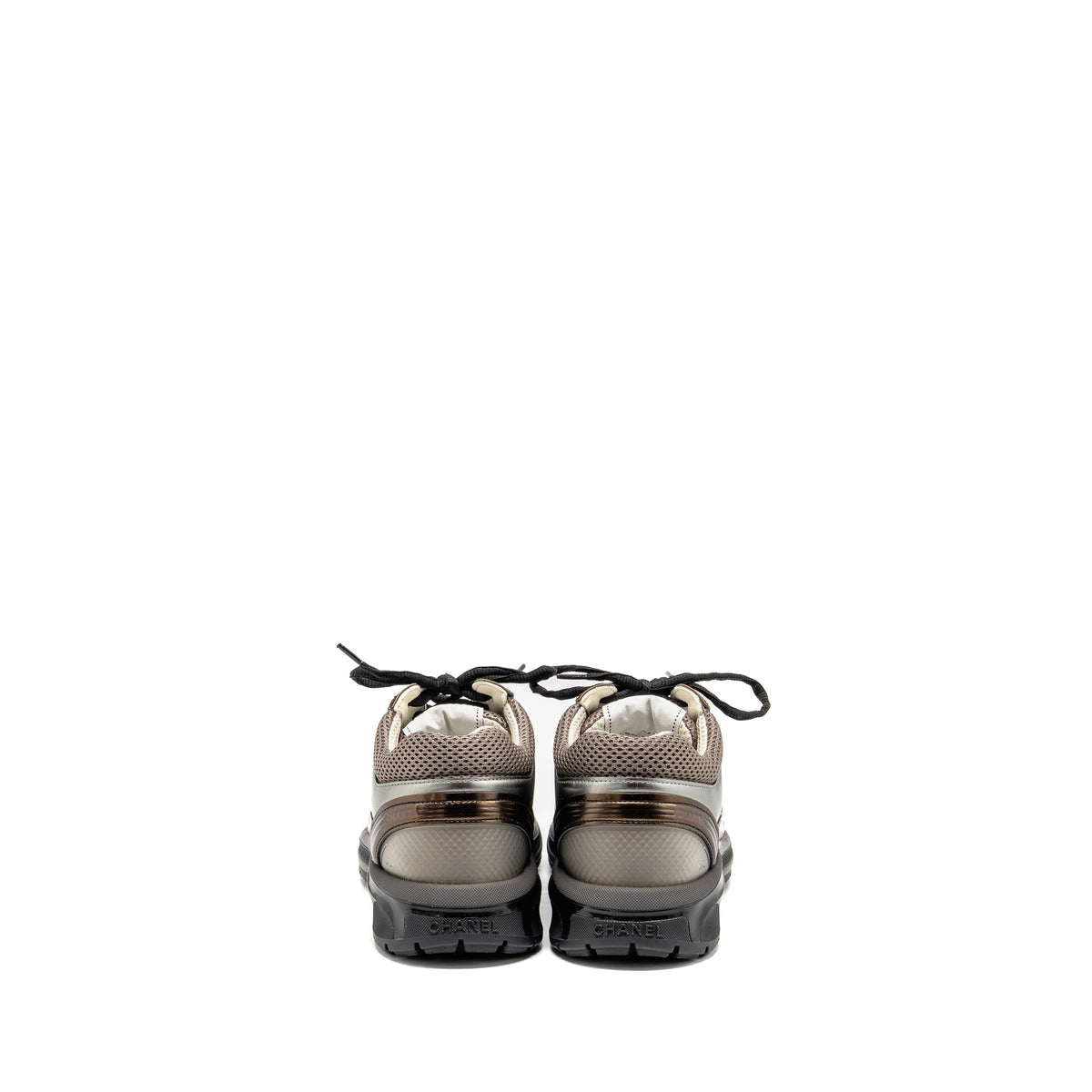 chanel-size-39-cc-logo-sneakers-fabric-laminated-khaki-silver-dark-purple-copy
