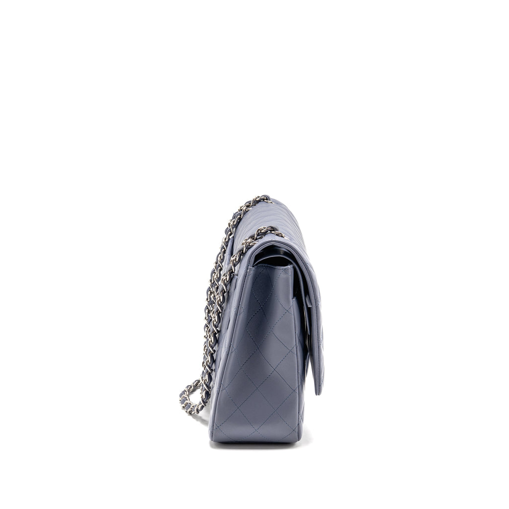 chanel-maxi-classic-double-flap-bag-lambskin-light-purple-shw