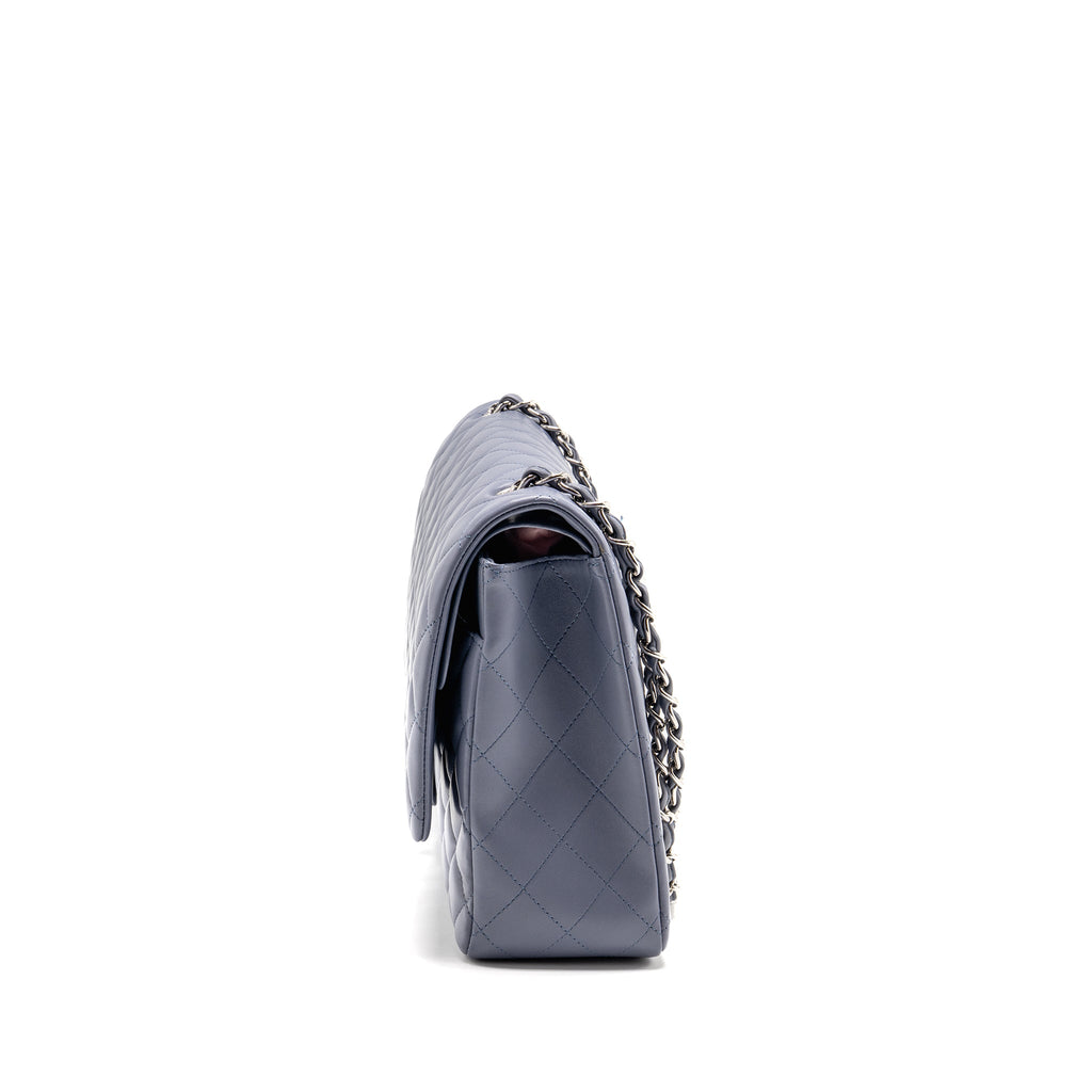 chanel-maxi-classic-double-flap-bag-lambskin-light-purple-shw