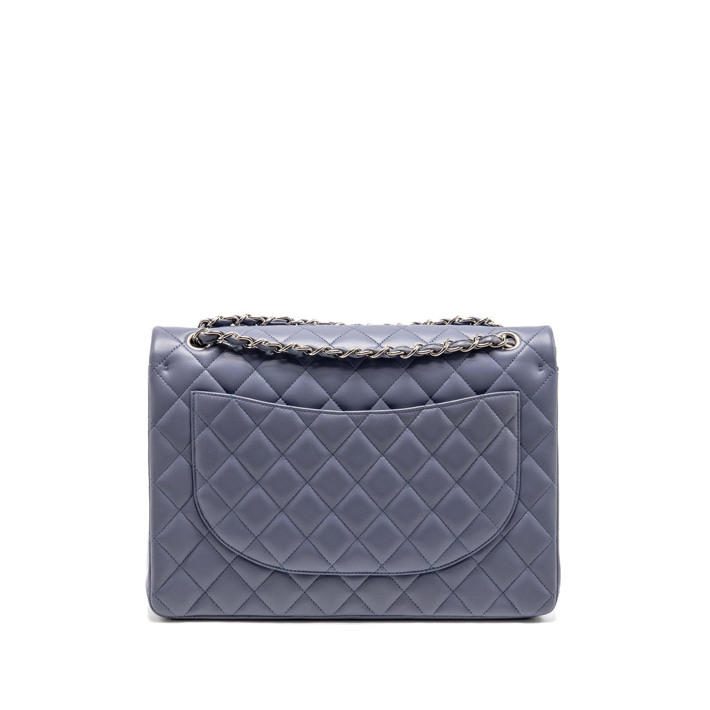chanel-maxi-classic-double-flap-bag-lambskin-light-purple-shw