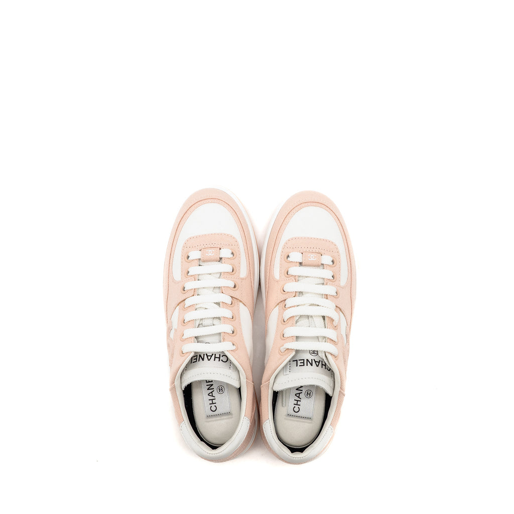 chanel-size-37-5-cc-logo-sneakers-cotton-light-pink-white-copy
